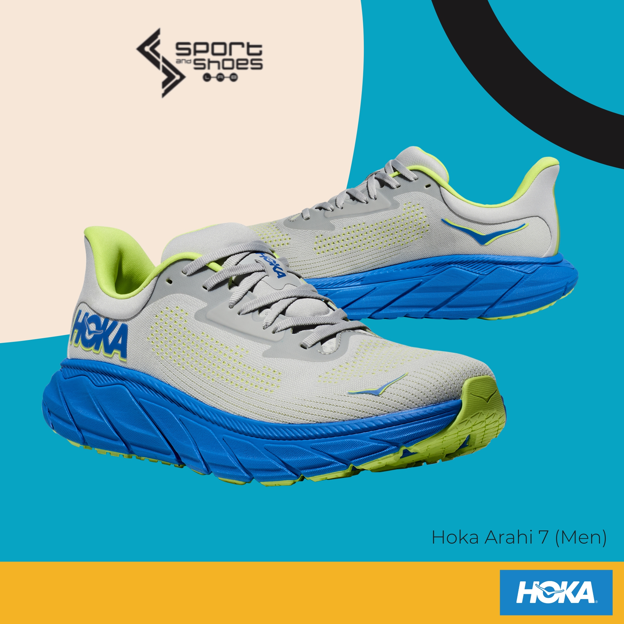 Hoka Arahi7 WIDE (M) (1147870-STLC)